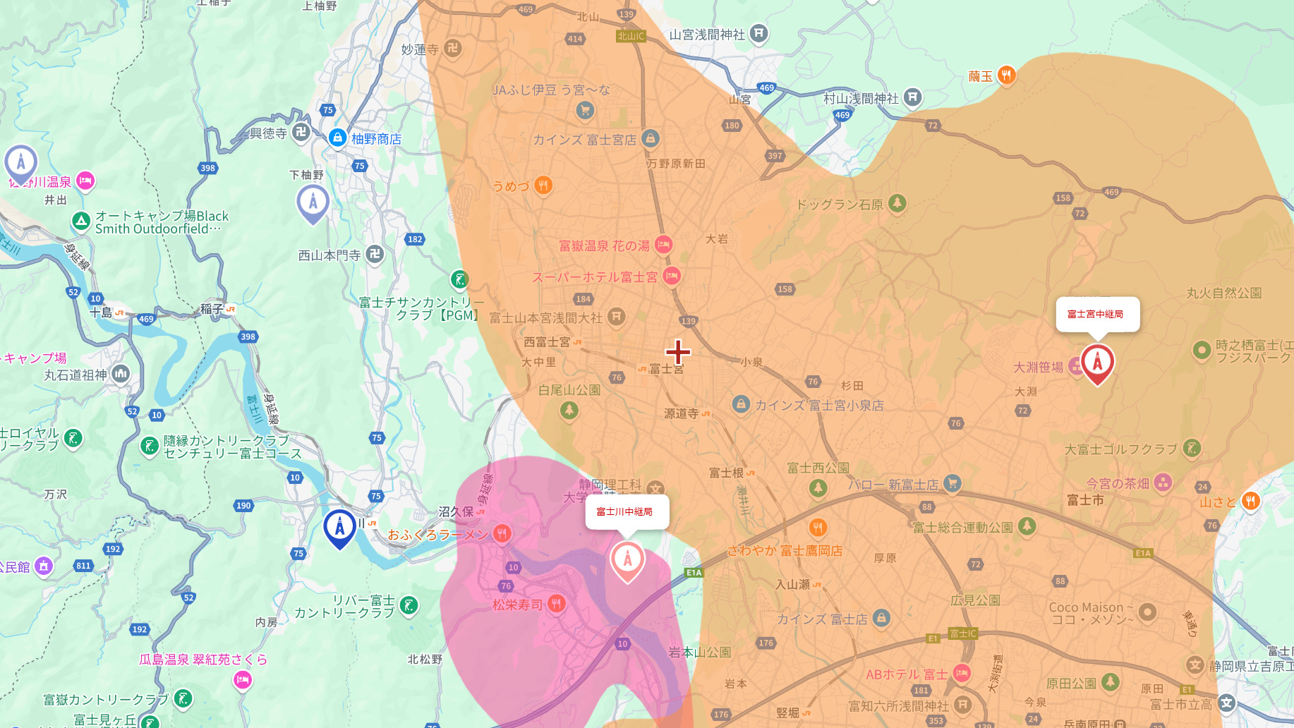 富士宮市の電波事情